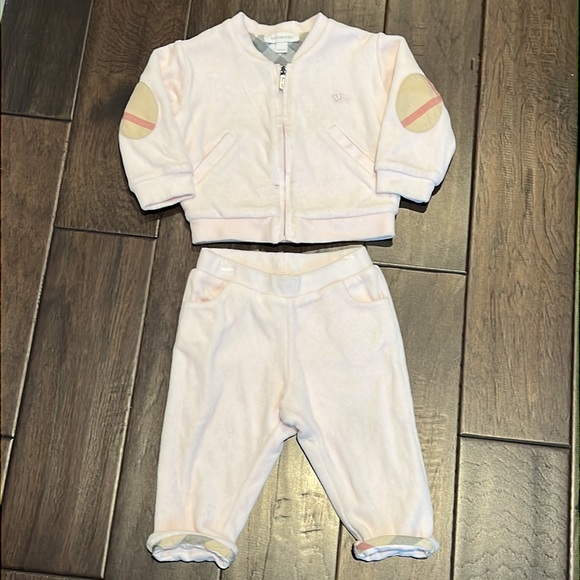 Burberry Baby Velour Tracksuit - Picture 1 of 7
